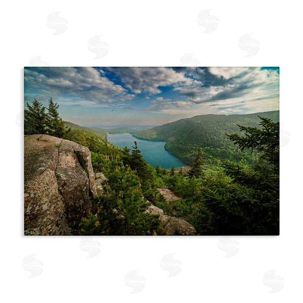 stupell industries Rick Berk | Lake View Over Mountains Wall Art