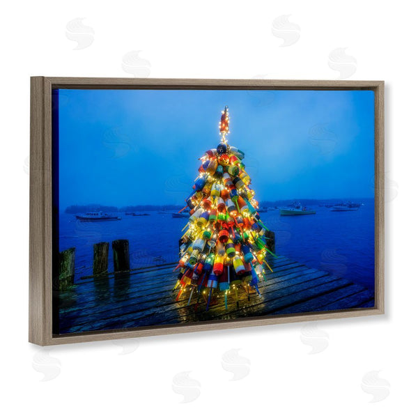 Stupell Industries Rick Berk | Lit Bouys Christmas Tree Wall Art