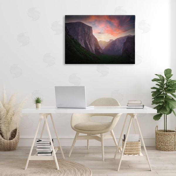 Stupell Industries Rick Berk | Sunset Through Mountain Cliffs Wall Art
