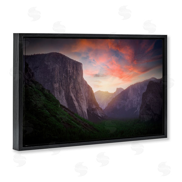 Stupell Industries Rick Berk | Sunset Through Mountain Cliffs Wall Art