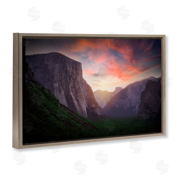 Stupell Industries Rick Berk | Sunset Through Mountain Cliffs Wall Art
