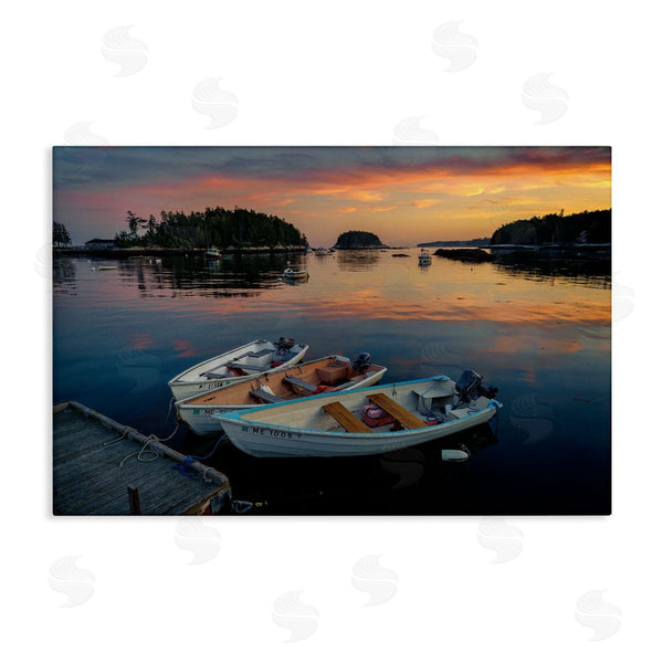 stupell industries Rick Berk | Three Boats at Sunset Wall Art