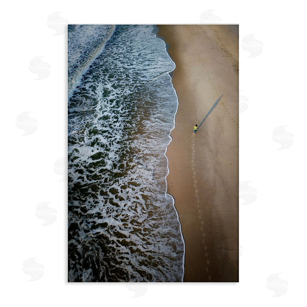 stupell industries Rick Berk | Vertical Aerial Beach View Wall Art