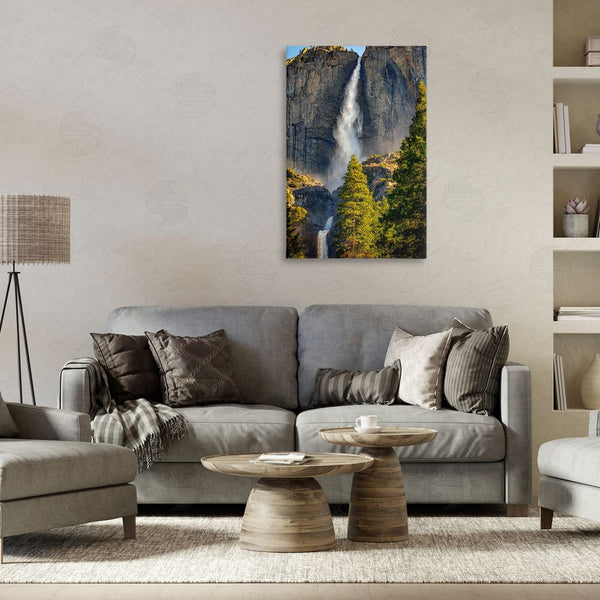 Stupell Industries Rick Berk | Waterfall Between Cliffs Wall Art