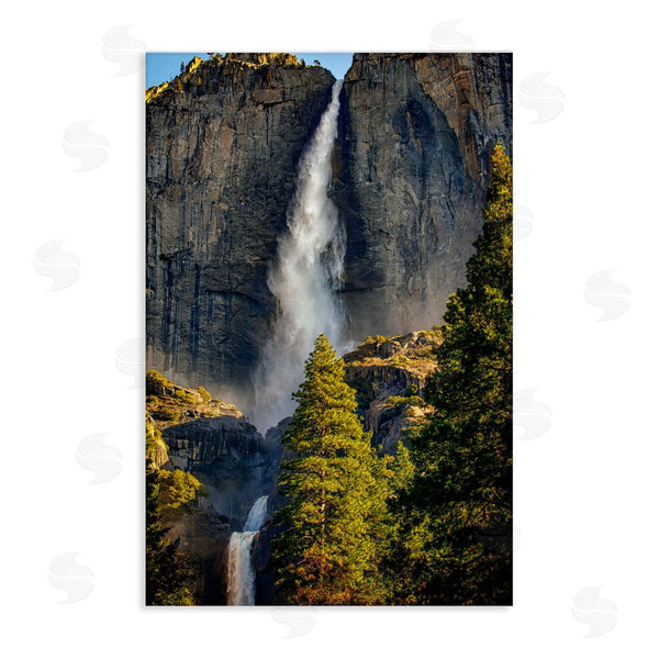 stupell industries Rick Berk | Waterfall Between Cliffs Wall Art