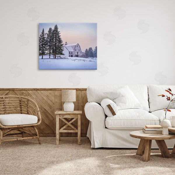 Stupell Industries Rick Berk | Winter Farm Landscape Wall Art