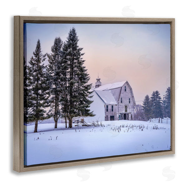 Stupell Industries Rick Berk | Winter Farm Landscape Wall Art