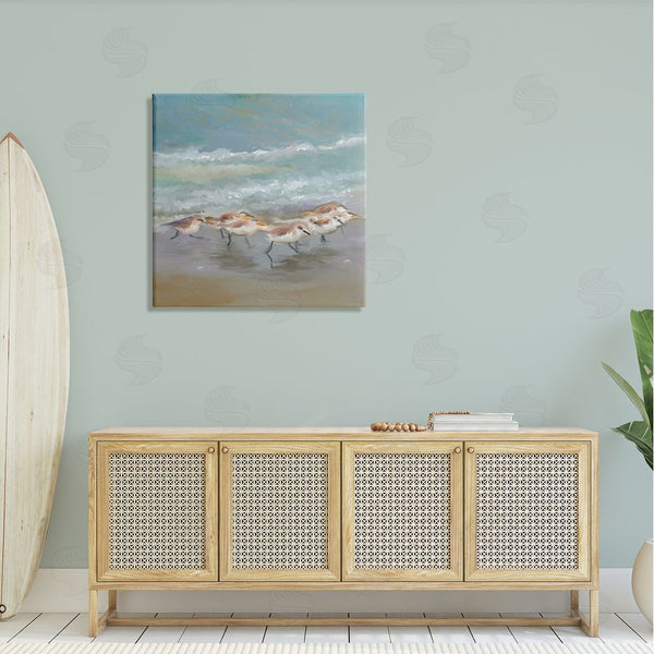 Stupell Industries Rick Novak | Nautical Sea Birds Shoreline Waves Wall Art