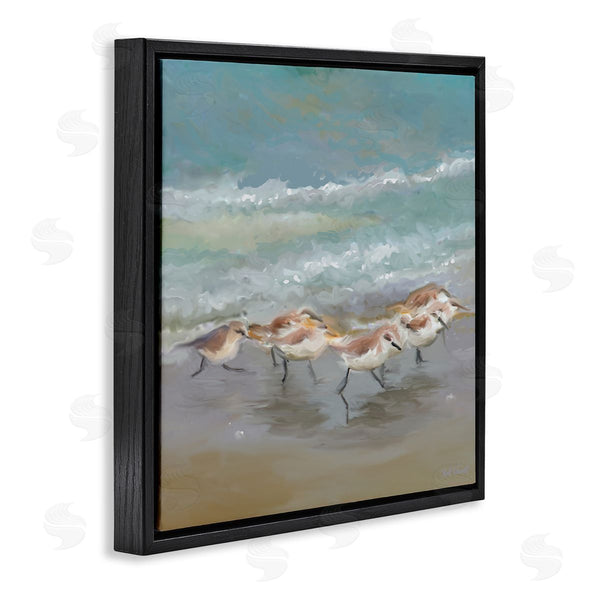 Stupell Industries Rick Novak | Nautical Sea Birds Shoreline Waves Wall Art