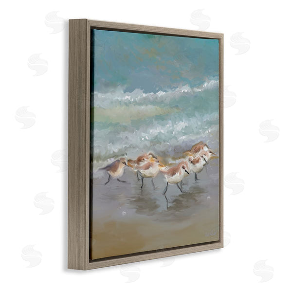 Stupell Industries Rick Novak | Nautical Sea Birds Shoreline Waves Wall Art
