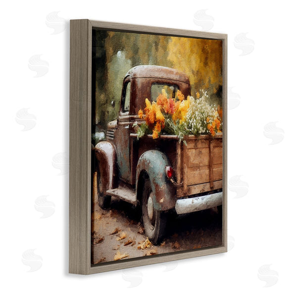 Stupell Industries Riley B | Autumnal Plants In Truck