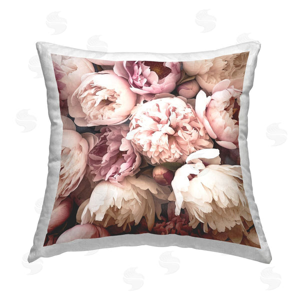 stupell industries Riley B | Blooming Peony Buds Printed Throw Pillow