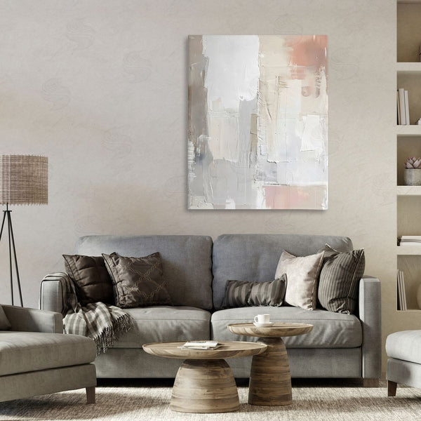 Stupell Industries Riley B | Blue & Neutral Abstraction Wall Art