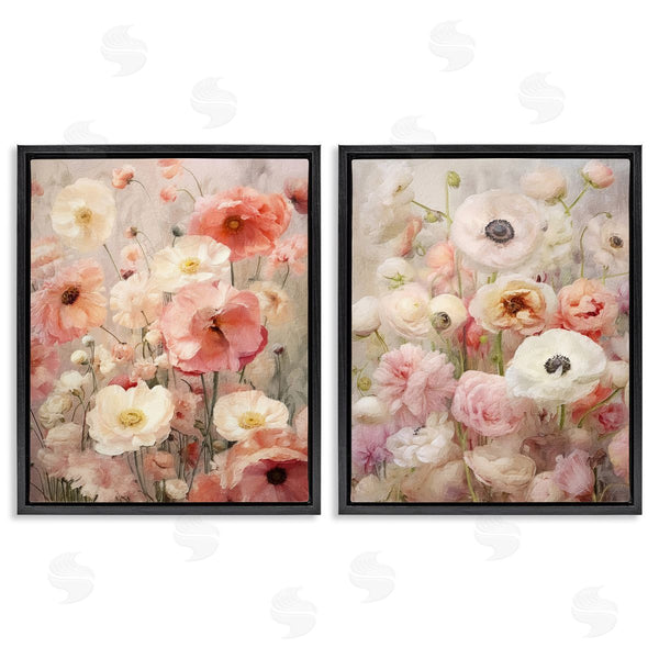 Stupell Industries Riley B | Blush Floral Flowers Wall Art