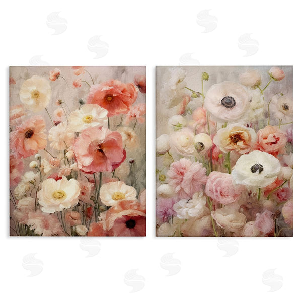 stupell industries Riley B | Blush Floral Flowers Wall Art