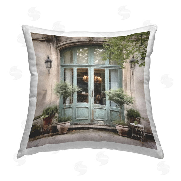 stupell industries Riley B | Botanical French Doors Printed Throw Pillow