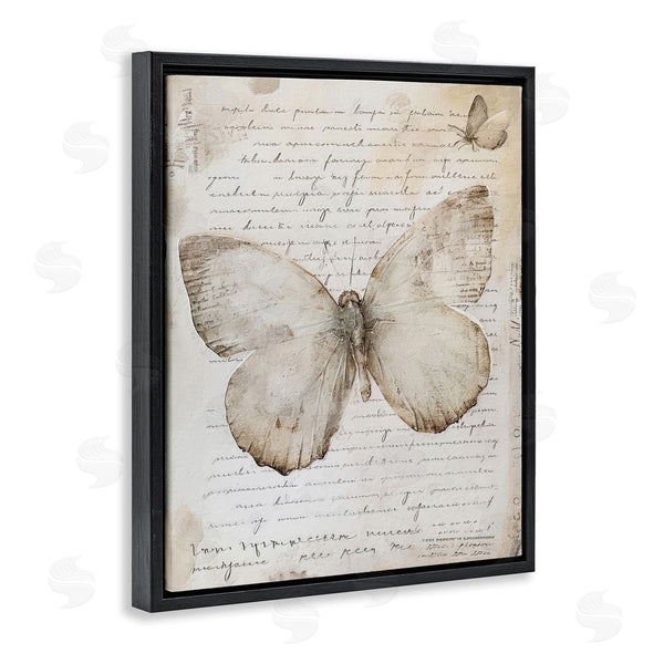Stupell Industries Riley B | Butterfly & Vintage Cursive Wall Art