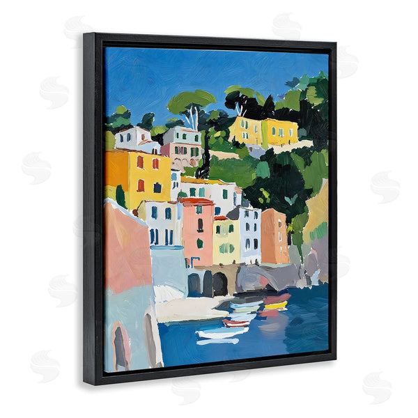 Stupell Industries Riley B | Coastal Italian City Buildings