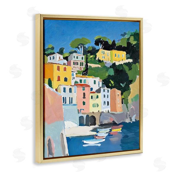 Stupell Industries Riley B | Coastal Italian City Buildings