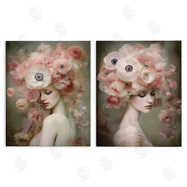 stupell industries Riley B | Coral Blush Female Figure Wall Art