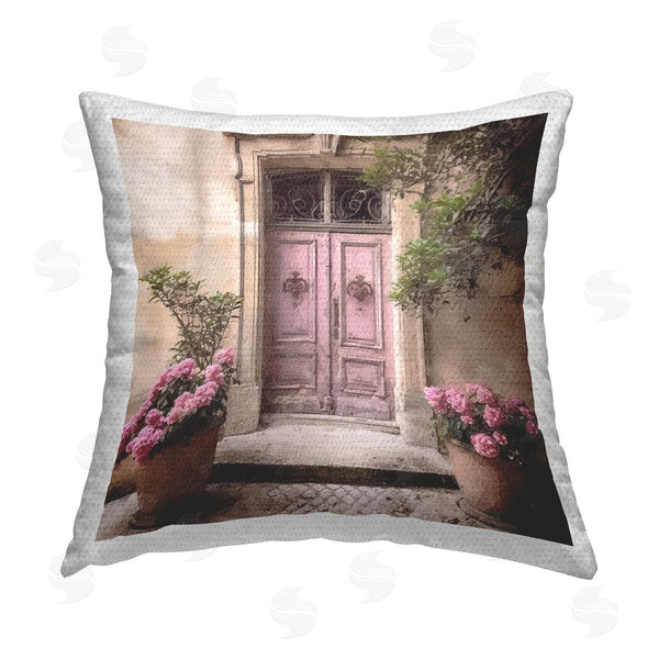 Stupell Industries Riley B | Floral French Door Printed Throw Pillow
