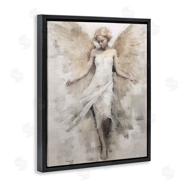 Stupell Industries Riley B | Ivory Abstract Angel Wall Art