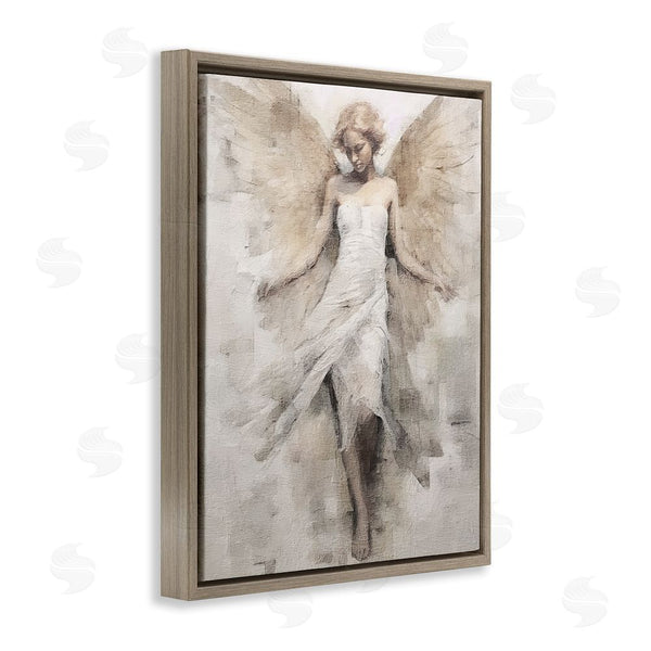 Stupell Industries Riley B | Ivory Abstract Angel Wall Art