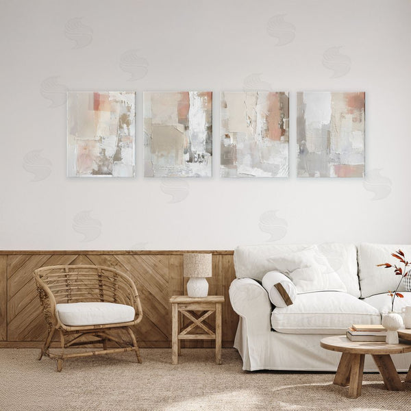 Stupell Industries Riley B | Layered Blush Abstracts Wall Art