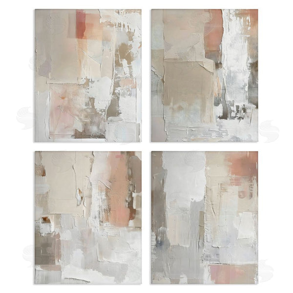 stupell industries Riley B | Layered Blush Abstracts Wall Art