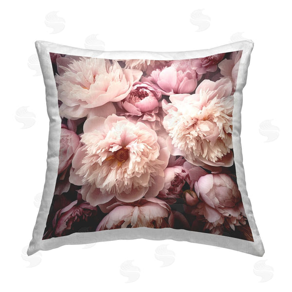 stupell industries Riley B | Mixed Peony Flowers Printed Throw Pillow