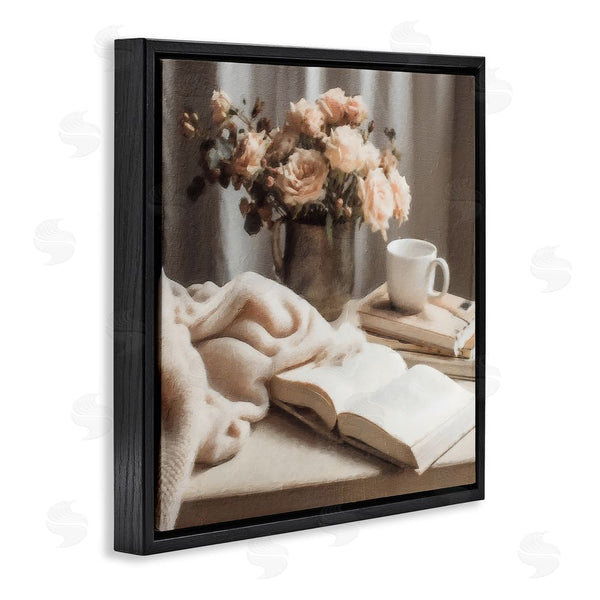 Stupell Industries Riley B | Morning Coffee Floral Journaling Wall Art