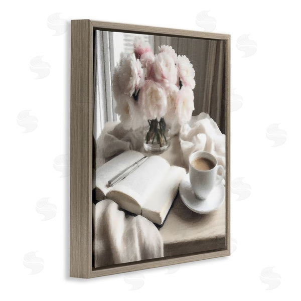 Stupell Industries Riley B | Morning Coffee Journaling Wall Art