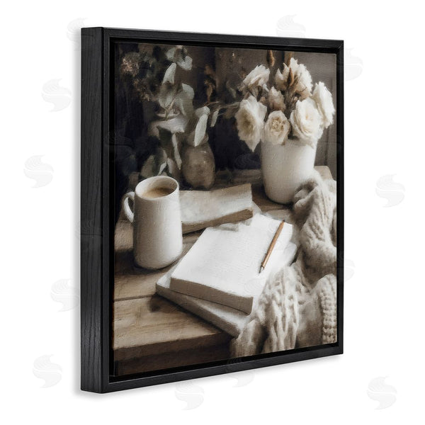 Stupell Industries Riley B | Morning Coffee & Journaling Wall Art