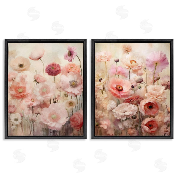 Stupell Industries Riley B | Pink Blush Floral Field Wall Art