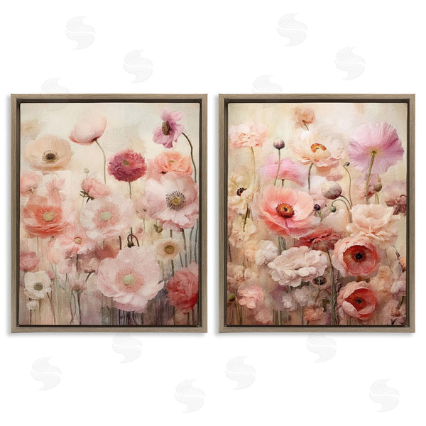 Stupell Industries Riley B | Pink Blush Floral Field Wall Art