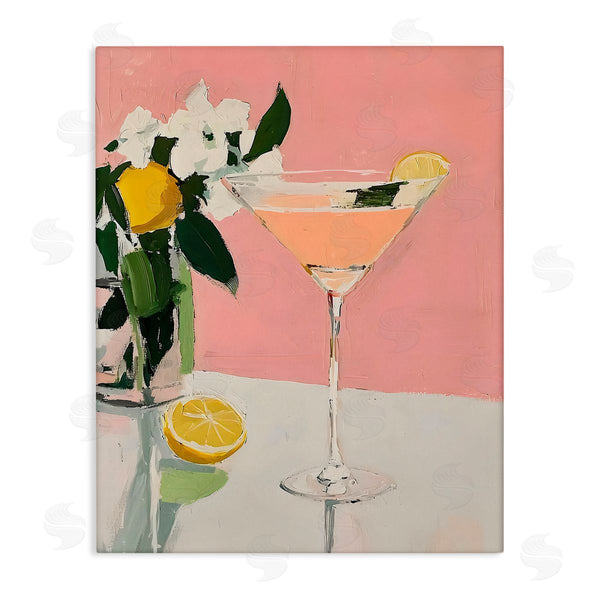stupell industries Riley B | Pink Cocktail with Lemons
