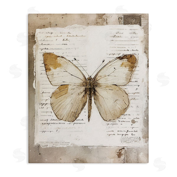stupell industries Riley B | Rustic Butterfly Collage Wall Art