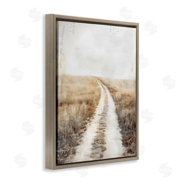 Stupell Industries Riley B | Soft Prairie Dirt Road Wall Art
