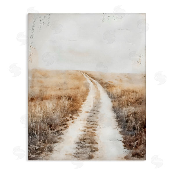 stupell industries Riley B | Soft Prairie Dirt Road Wall Art