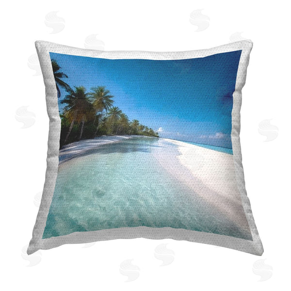 Stupell Industries Riley B | Tropical Sea View Printed Throw Pillow