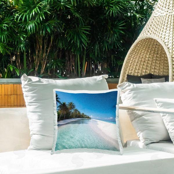 Stupell Industries Riley B | Tropical Sea View Printed Throw Pillow