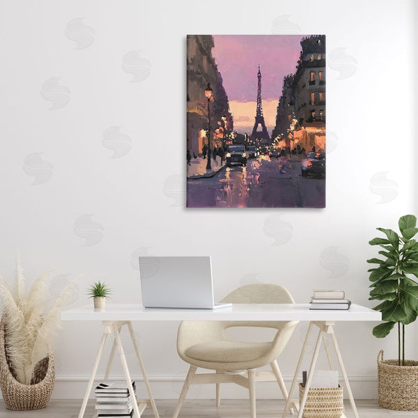 Stupell Industries Riley B | Twilight In Paris Streets Wall Art