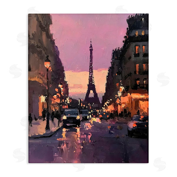 stupell industries Riley B | Twilight in Paris Streets Wall Art
