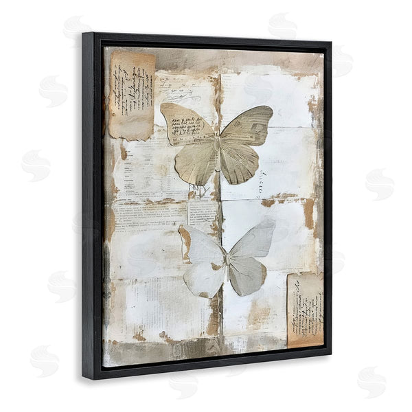 Stupell Industries Riley B | Vintage Butterfly Collage Wall Art