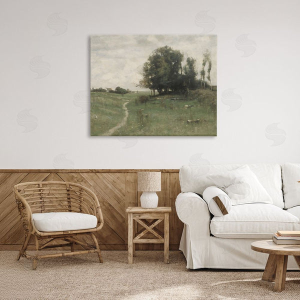 Stupell Industries Riley B | Vintage Farmhouse Countryside Path Wall Art