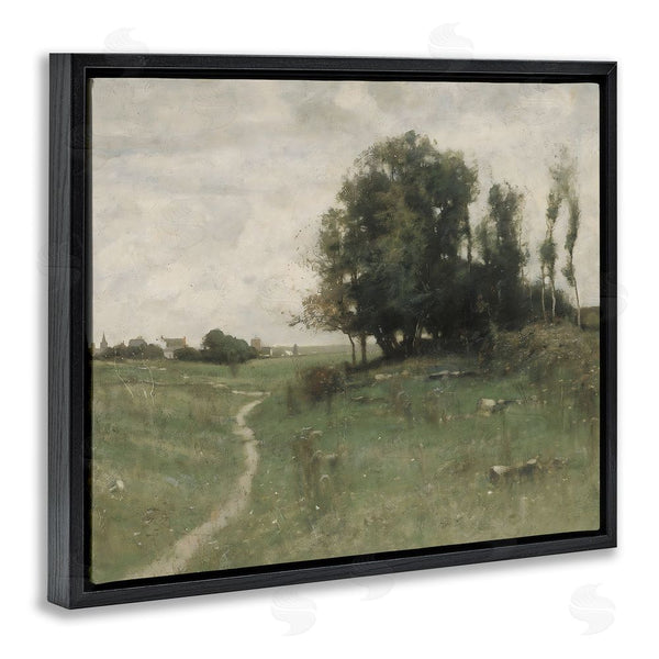 Stupell Industries Riley B | Vintage Farmhouse Countryside Path Wall Art