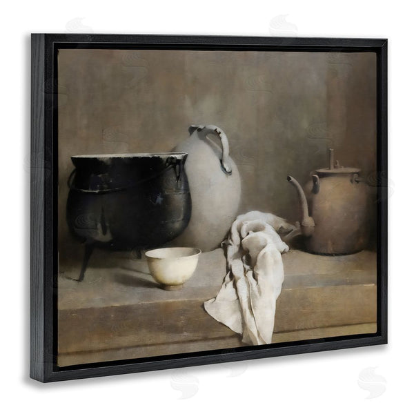 Stupell Industries Riley B | Vintage Farmhouse Vase Still Life Wall Art
