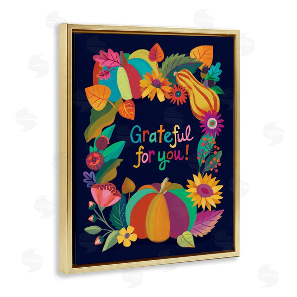 Stupell Industries Riley Hutchens | Grateful For You Gourds