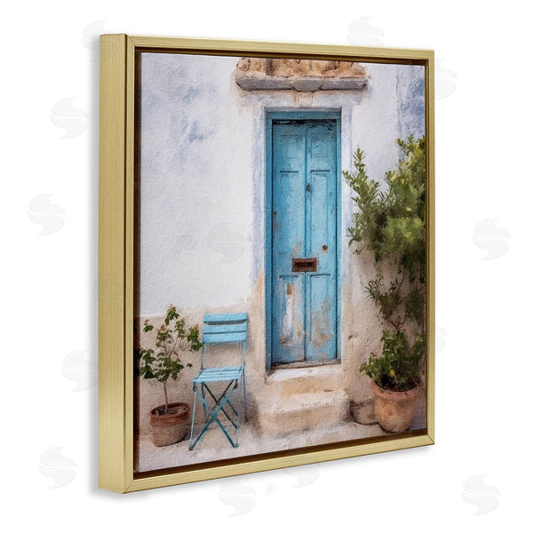 Stupell Industries RileyB | Blue Town Doorway Wall Art