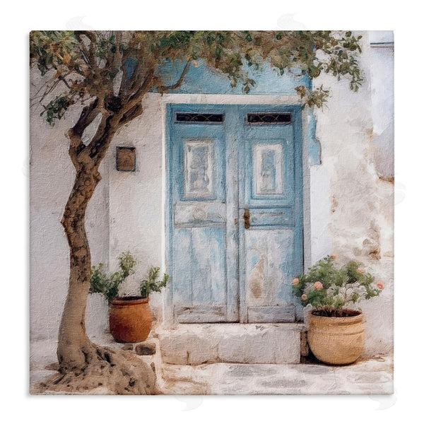 stupell industries RileyB | Tree and Blue Doorway Wall Art